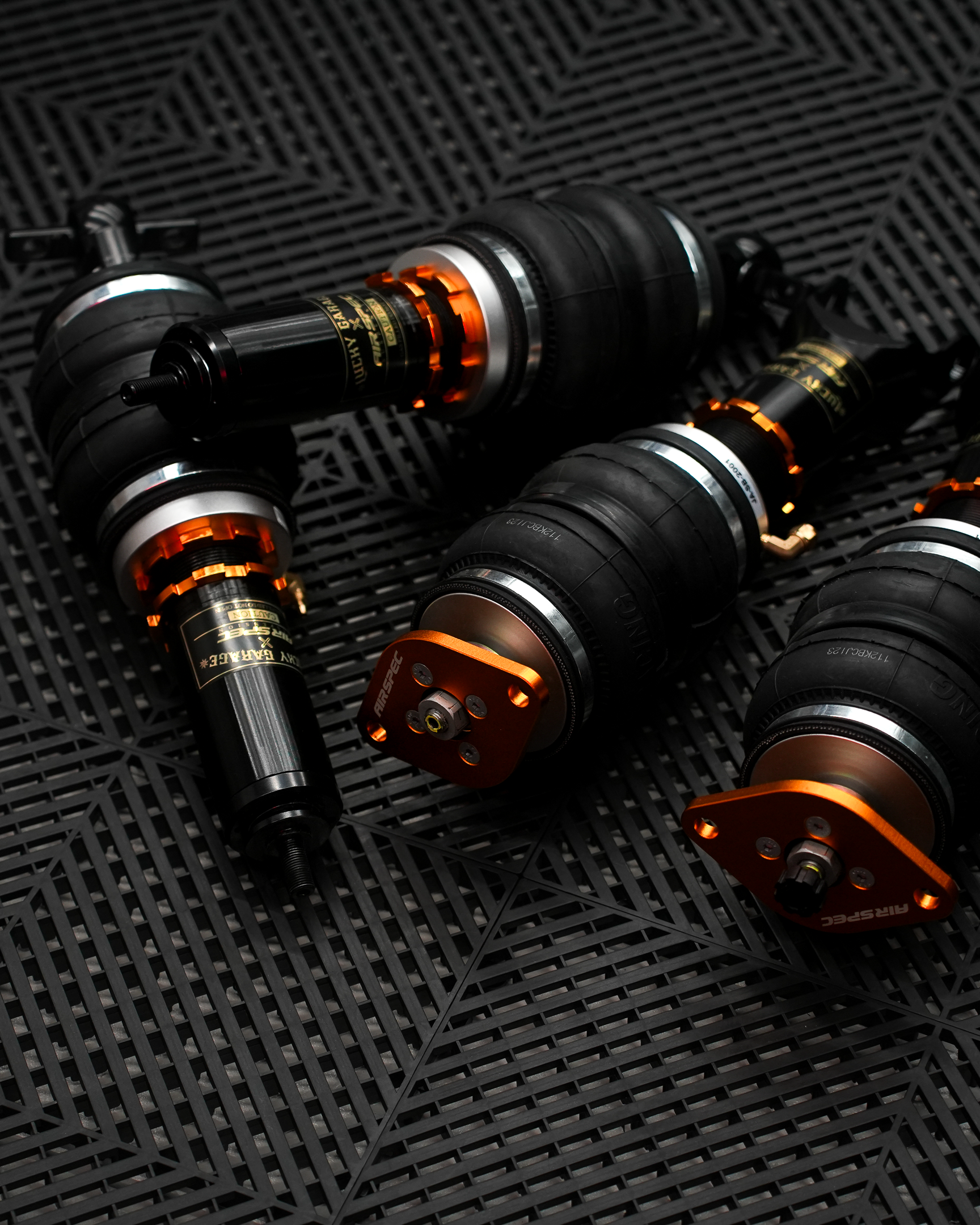 Lucky Garage x AirSpec C5 / C6 Air Suspension Struts - Pillowball Mounts