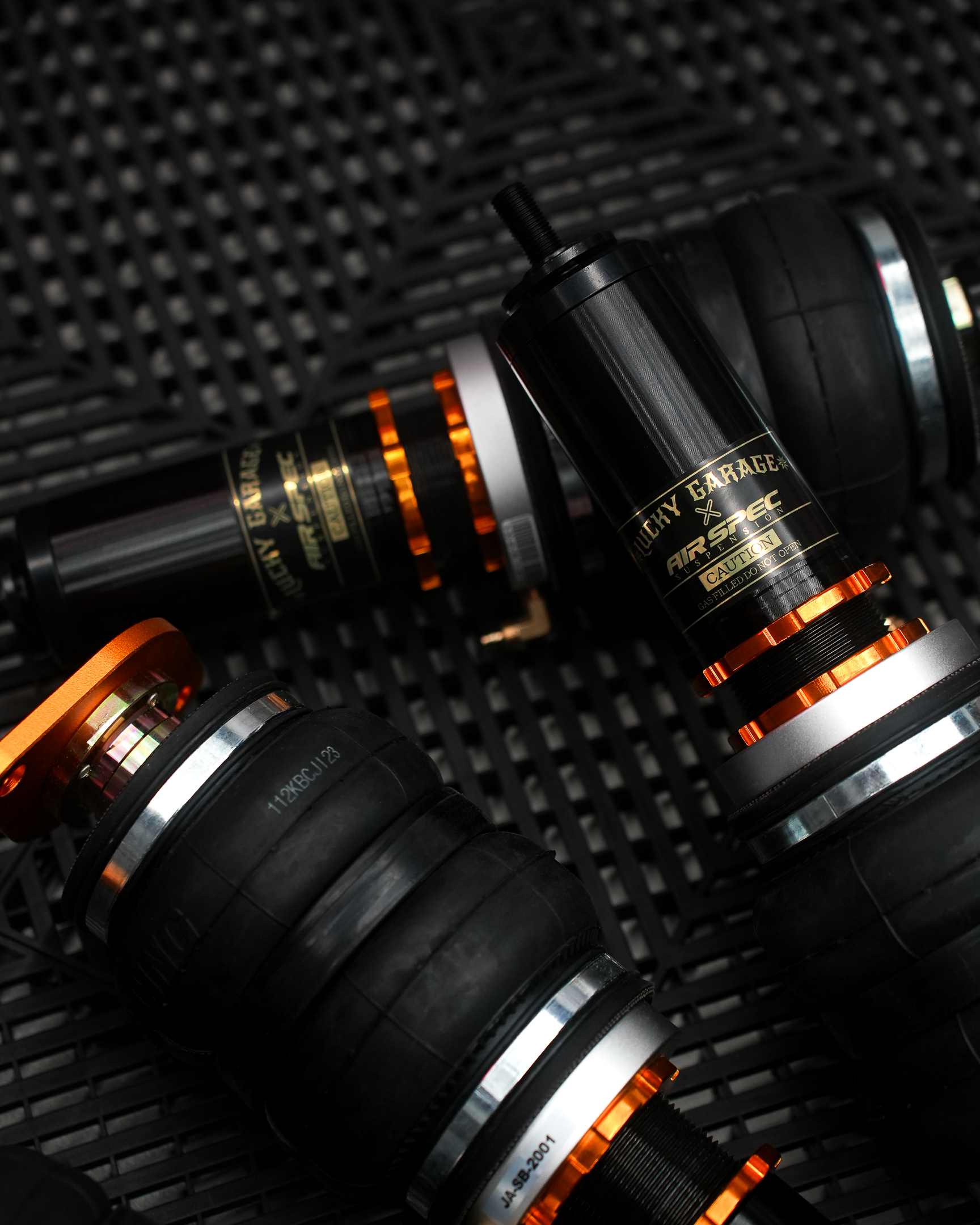Lucky Garage x AirSpec C5 / C6 Air Suspension Struts - Pillowball Mounts