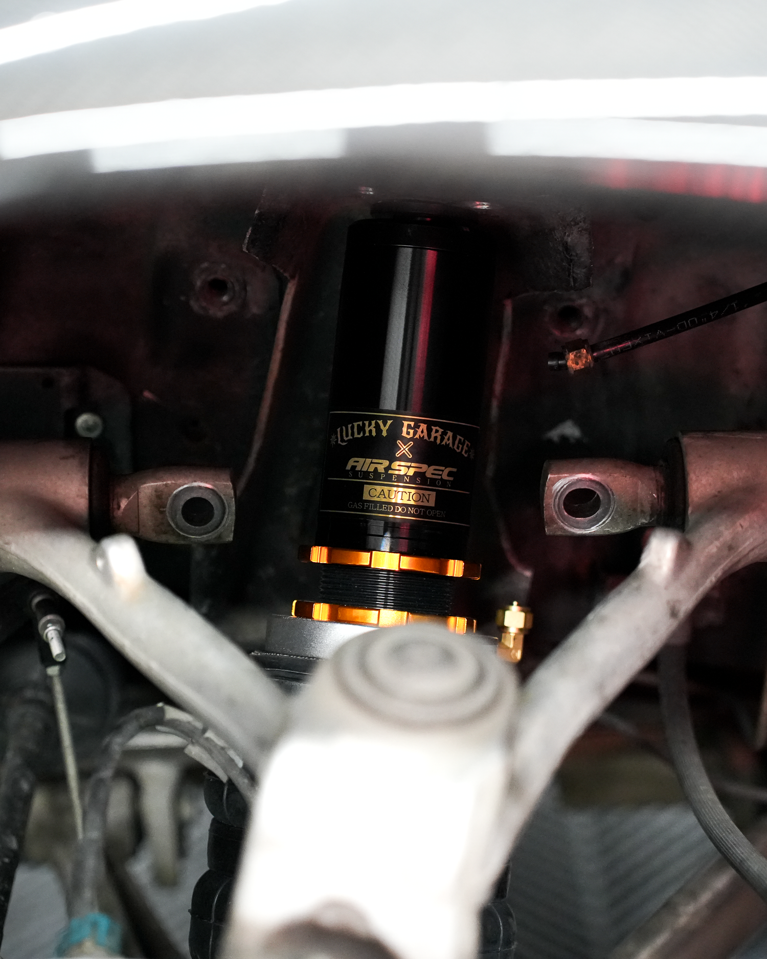 Lucky Garage x AirSpec C5 / C6 Air Suspension Struts - Pillowball Mounts