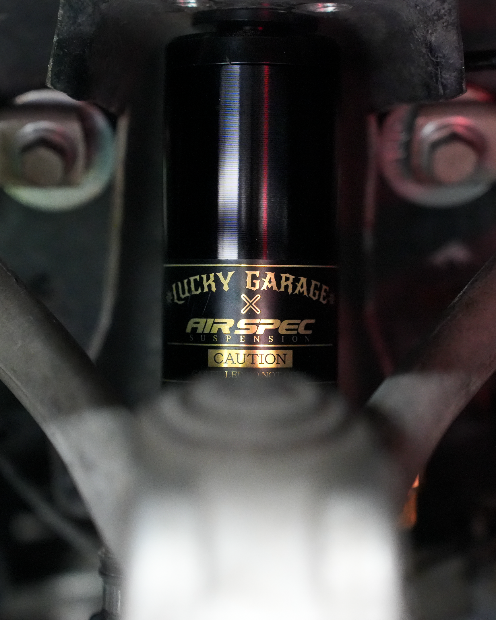 Lucky Garage x AirSpec C5 / C6 Air Suspension Struts - Pillowball Mounts