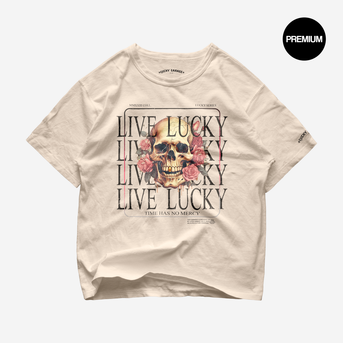 Lucky Series - Live Lucky Heavyweight Oversize Tee