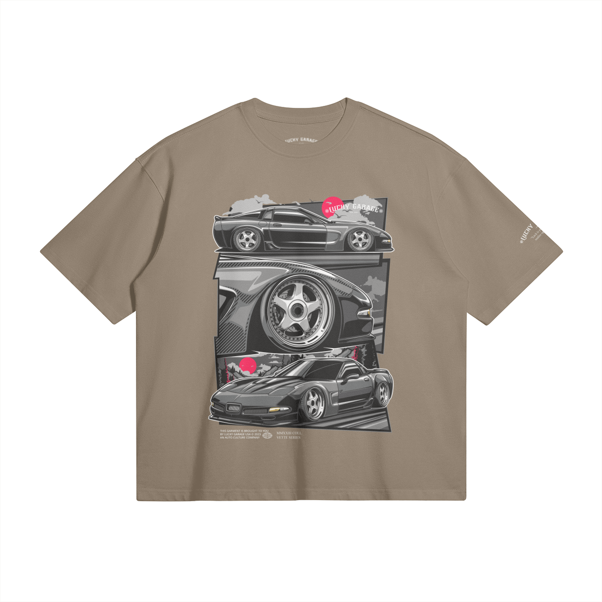 Vette Series - Heavyweight Oversize Tee – Lucky Garage USA
