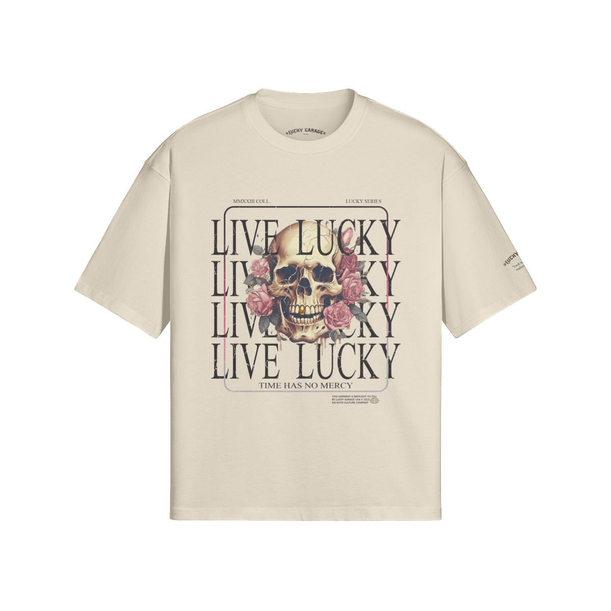 Lucky Series - Live Lucky Heavyweight Oversize Tee