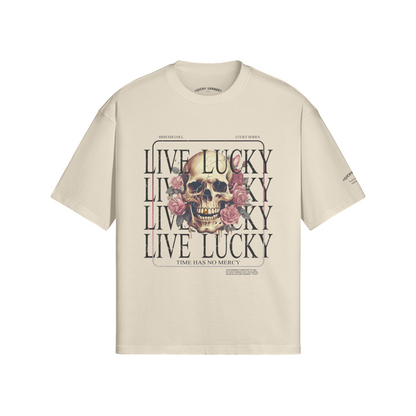 Lucky Series - Live Lucky Heavyweight Oversize Tee